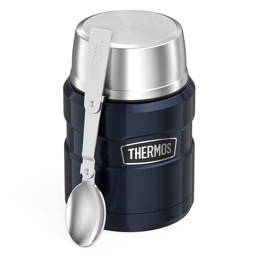 膳魔師 Thermos SK3000系列 不鏽鋼食物燜燒壺 - 四色可選(藍/紅/綠/粉)Thermos SK3000 Series Stainless Steel Food Jar 470mL With Spoon (Midnight Blue)