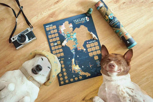 Thailand Scratch Travel Map - Travel to Thailand - GadgetiCloud