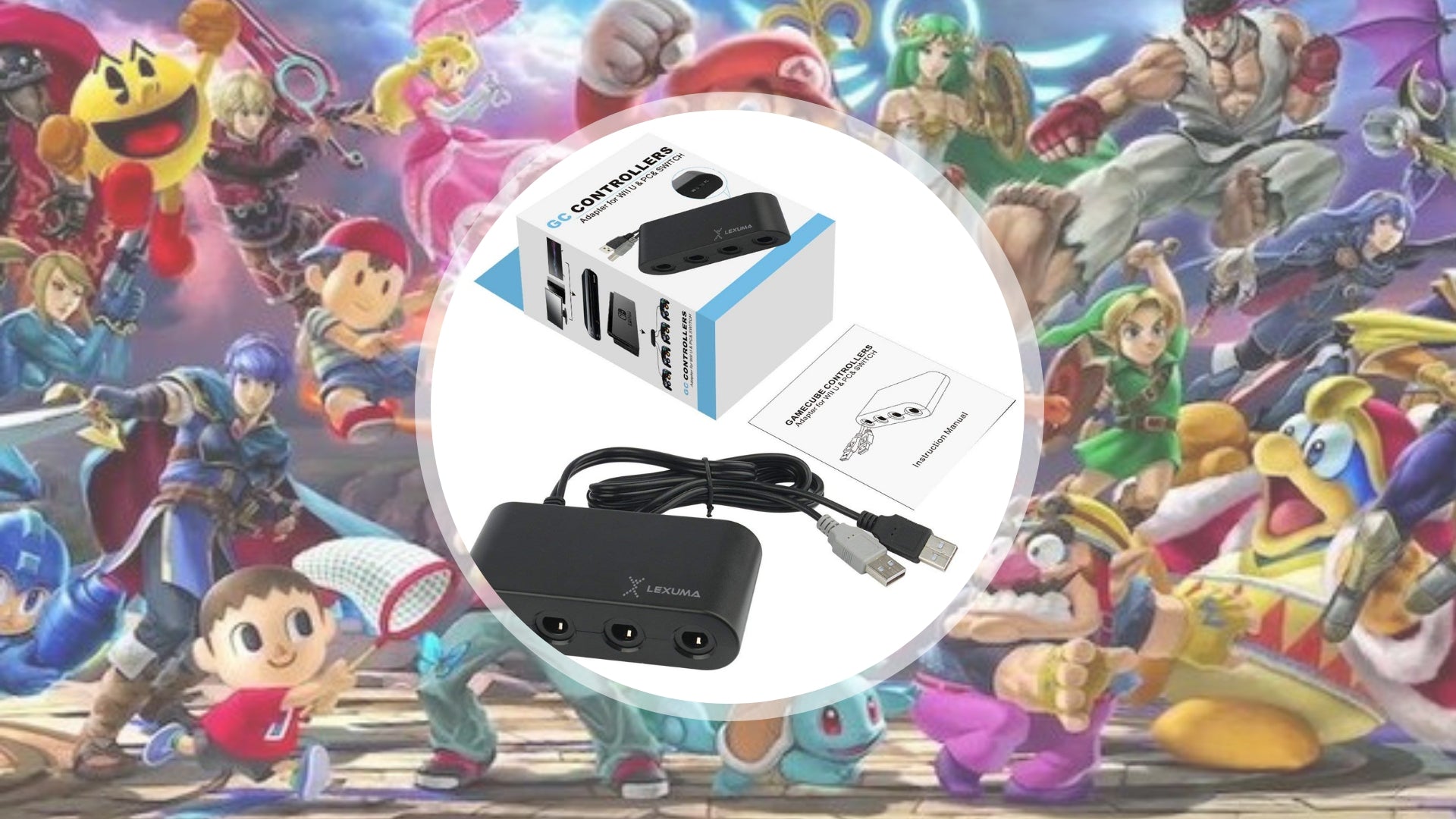 Lexuma Gamecube Controller Adapter Unboxing - Support Wii U, Nintendo Switch, PC USB gaming accessory gadgeticloud
