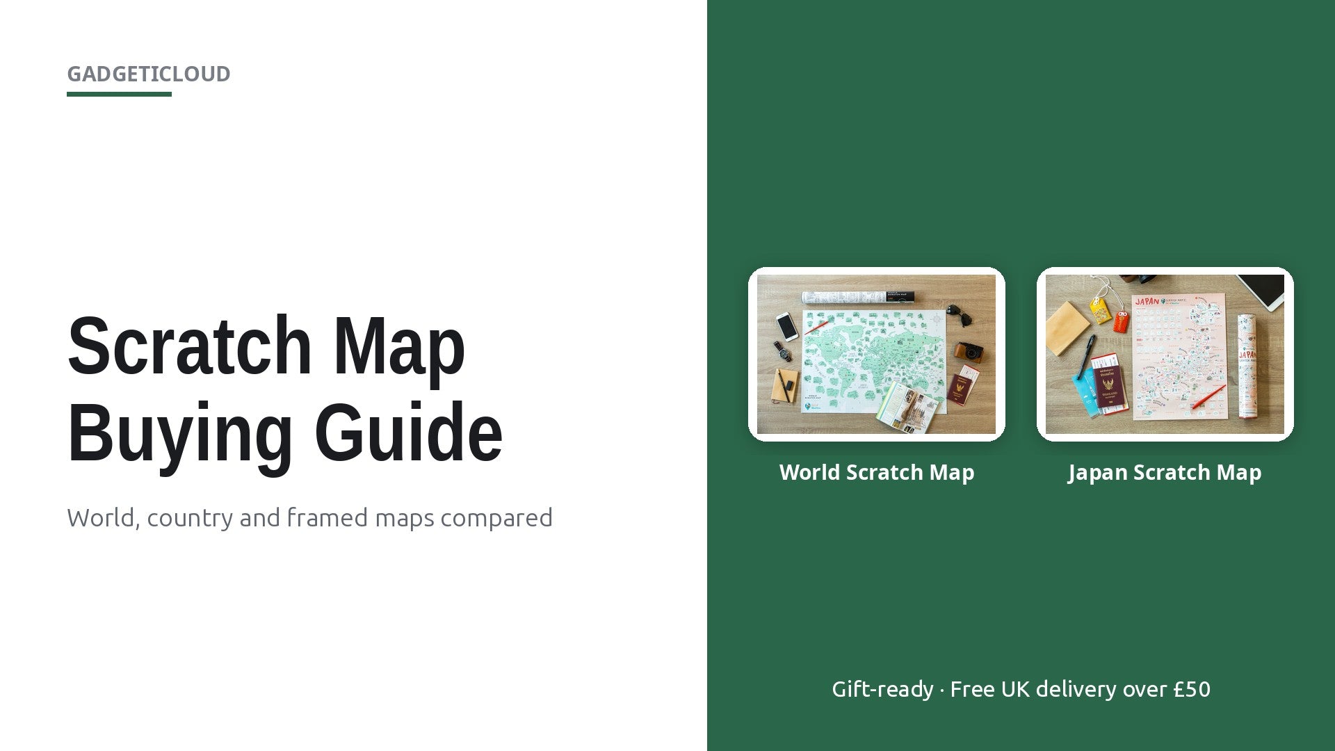 World scratch off travel map and Japan scratch off travel map