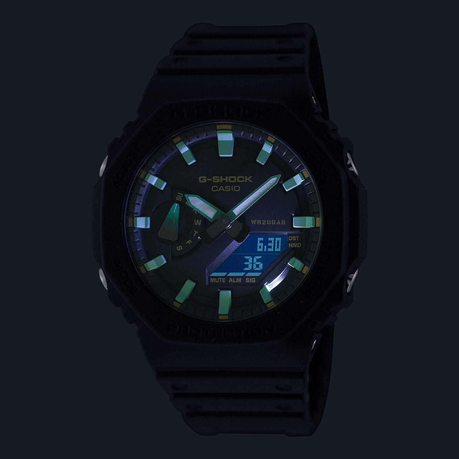 CASIO-GA-2100RC-1ADR-side