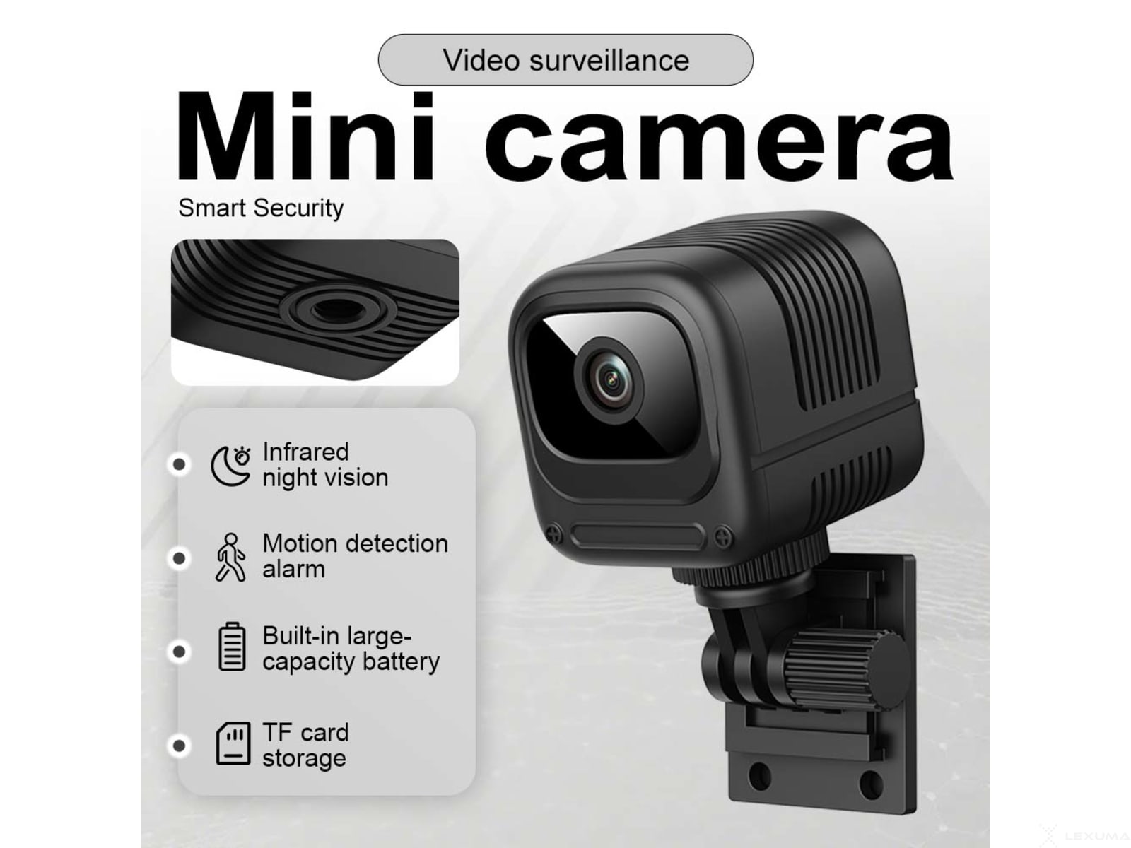 Lexuma XCAM Pro WiFi 6 mini security camera - view 5 of 7