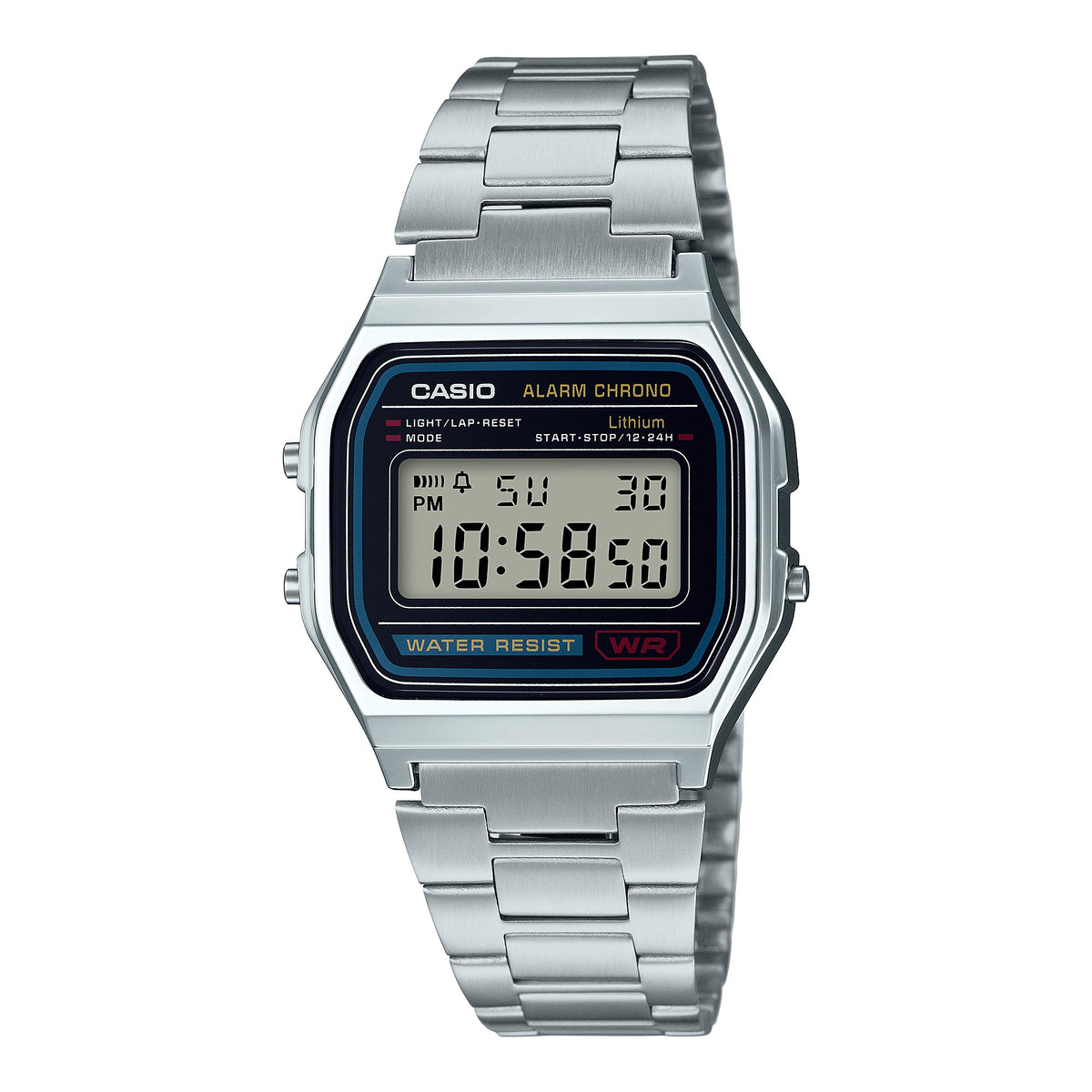 CASIO Classic Silver Mens Wrist Watch #A158WA-1DF