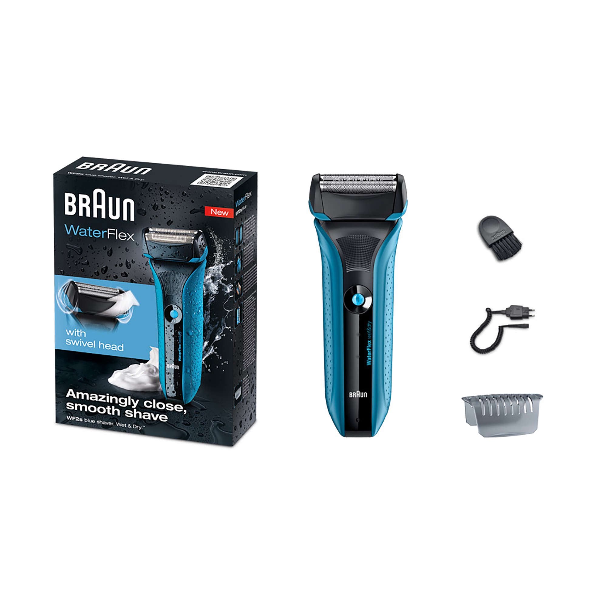 BraunWF2S_Blue_-WetandDryElectricShaver items