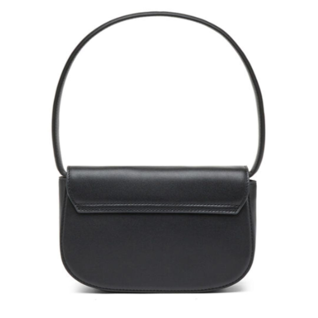 Diesel X08396PR818T8013 1DR-Iconic Black Shoulder Bag in Nappa