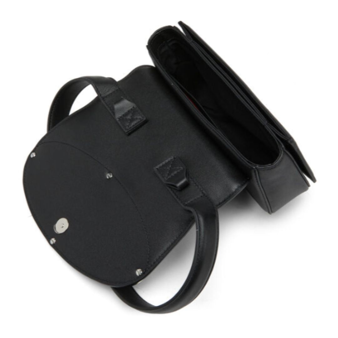 Diesel X08396PR818T8013 1DR-Iconic Black Shoulder Bag in Nappa