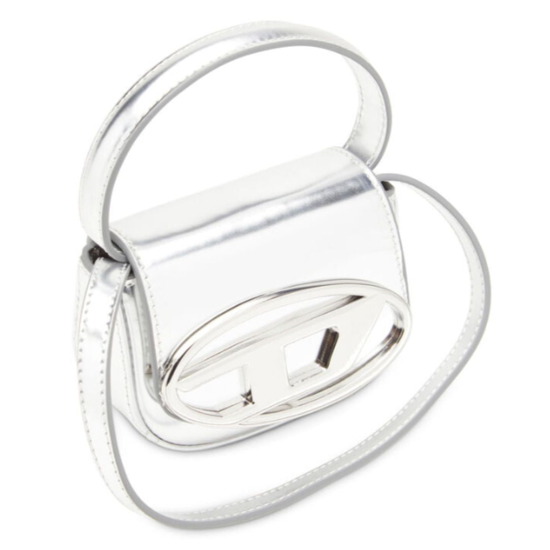 Diesel X08957PS202H0535 1DR-XS-S-Iconic Silver Mini Bag in