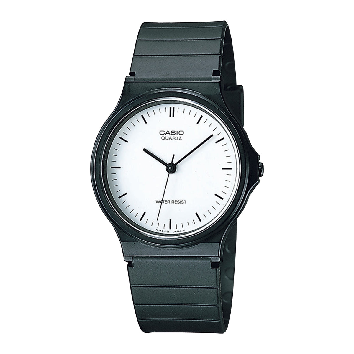 CASIO Casual Watch With Black Resin Band #MQ-24-7ELDF