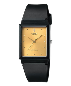 Casio MQ-38-9ADF gold dial front view