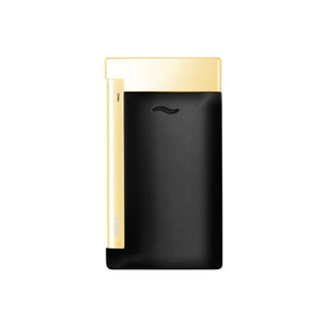 S.T. Dupont 27708 Slim 7 Black & Golden Luxury Lighter Back view