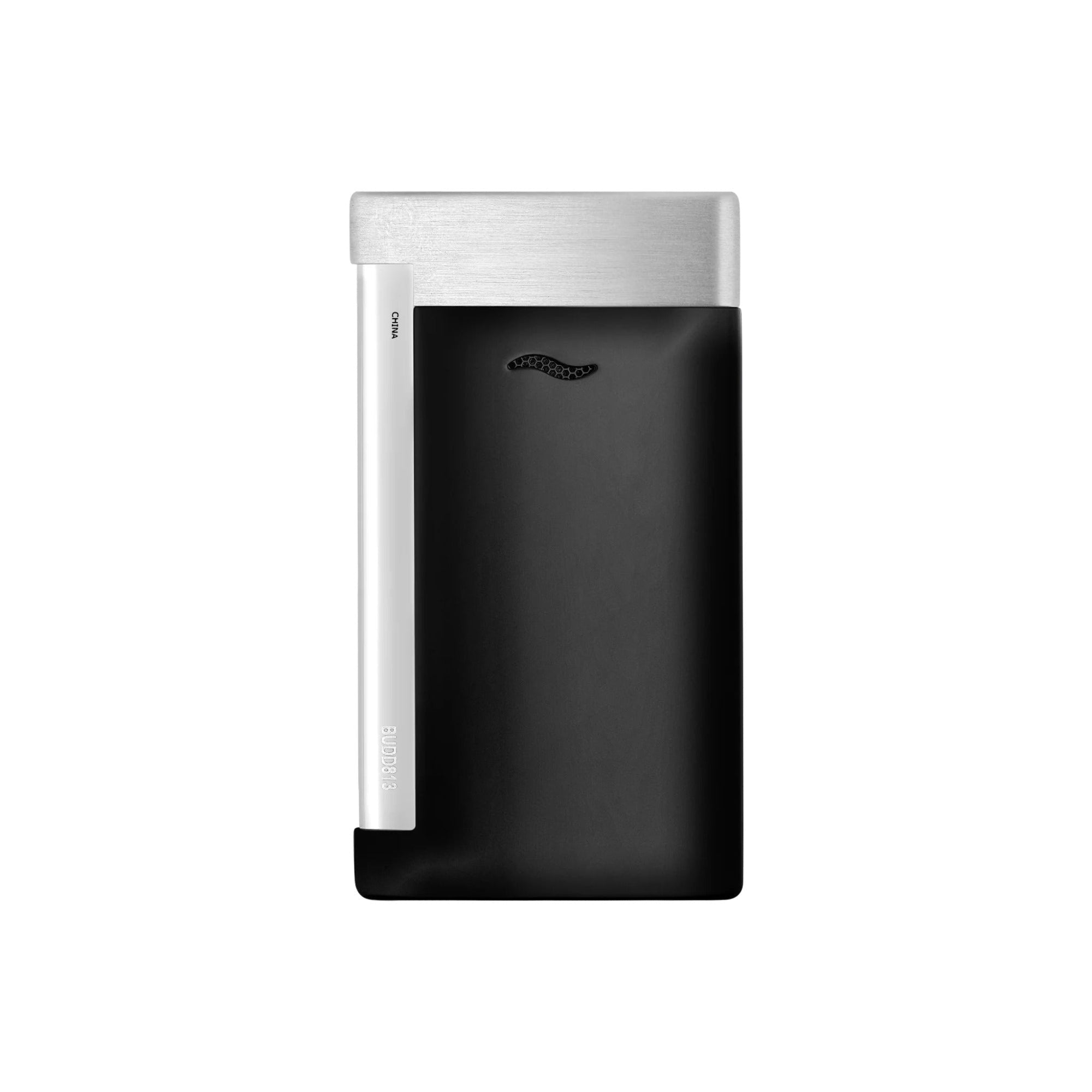 S.T. Dupont Slim 7 Matte Black & Brushed Chrome Luxury Lighter back view