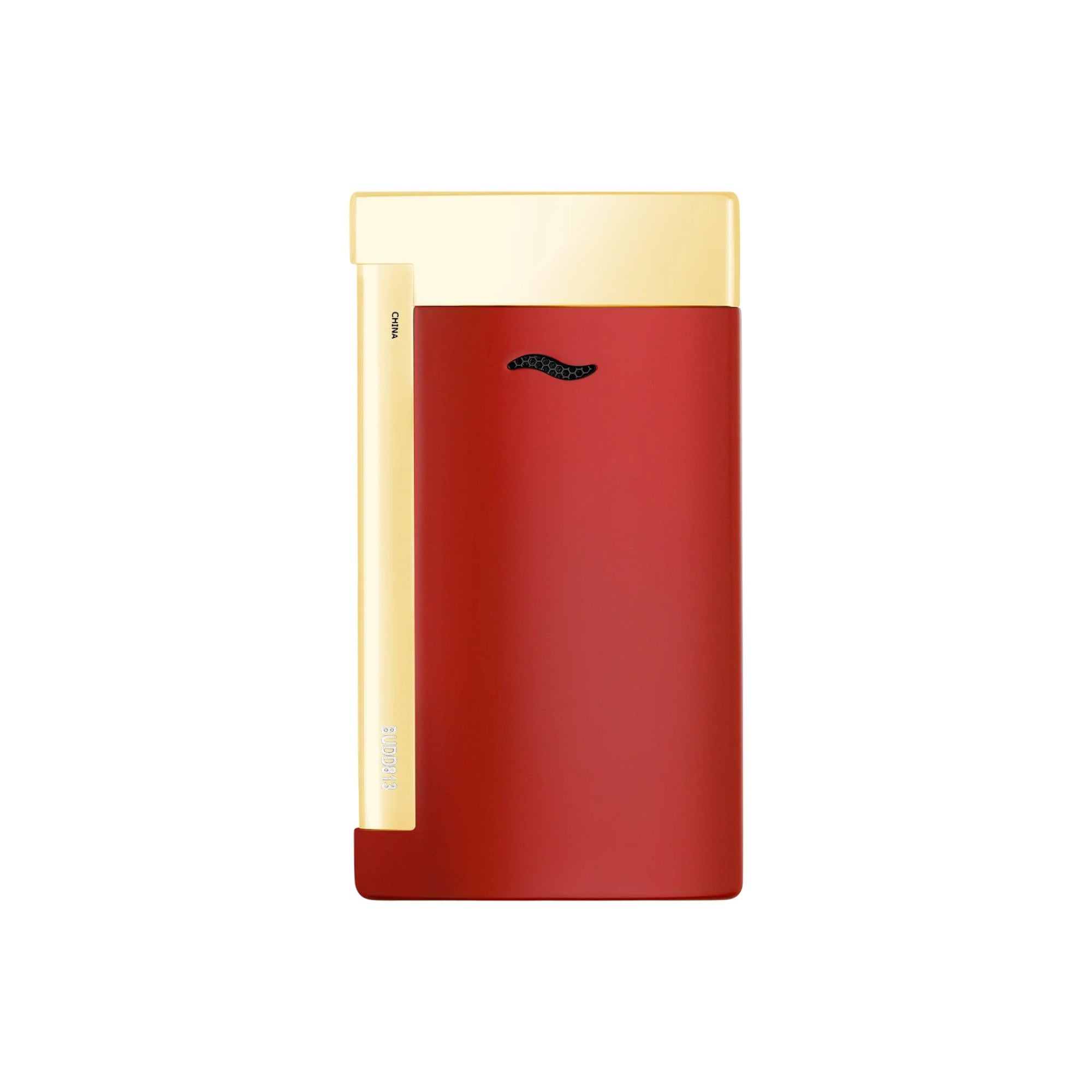 S.T. Dupont Slim 7 Red & Golden Luxury Lighter back view