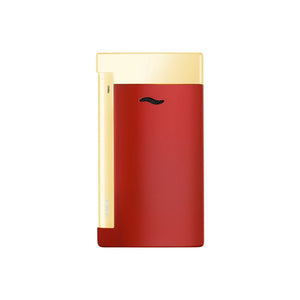 S.T. Dupont Slim 7 Red & Golden Luxury Lighter back view