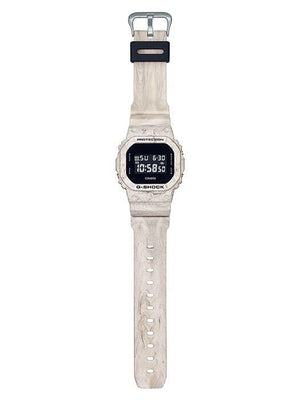 Casio G-Shock DW-5600WM-5DR full-length view showing strap and buckle