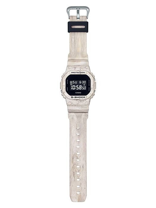 Casio G-Shock DW-5600WM-5DR full-length view showing strap and buckle