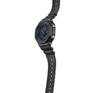 Casio G-Shock GA-2100VB-1AER side profile view on white background