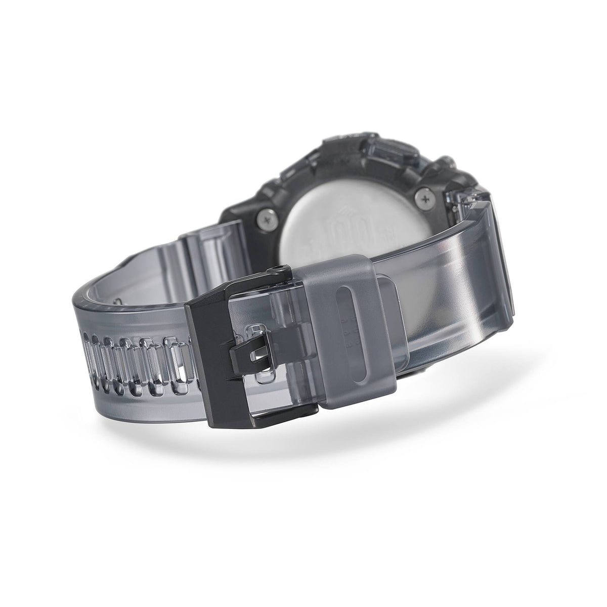 Casio G-Shock GA-2200SKL-8AER watch hanging vertically, side profile against white background
