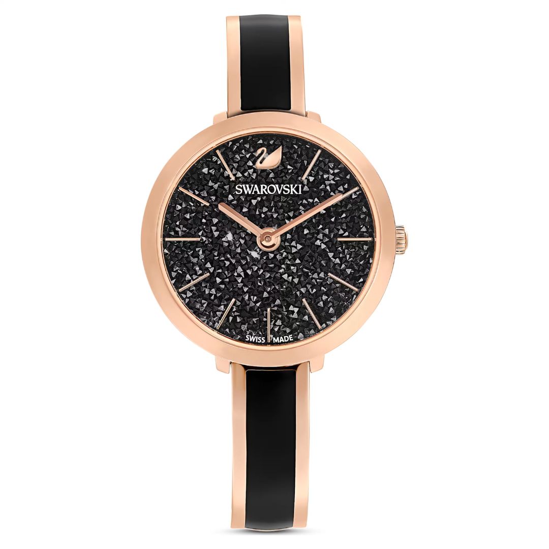 swarovski-5580530-swiss-made-metal-bracelet-black-rose-gold-tone-finish-crystalline-delight-watch