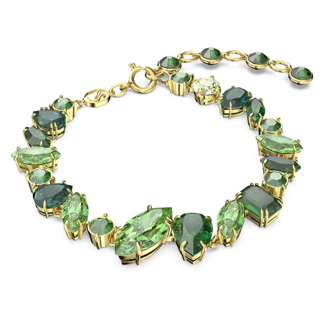 swarovski-5652822-mixed-cuts-green-gold-tone-plated-gema-bracelet