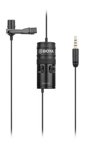BOYA BY-M1 Pro universal lavalier microphone-compatible with PC smartphones camera audio recorders clip-on mic without foam windscreen