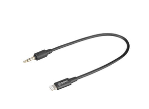 GadgetiCloud BOYA BY-M2 Clip-on Lavalier Microphone for iOS devices iPhone iPad lightning port vlogs presentations recording interview recording audio shooting video application lightning adapter