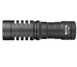 GadgetiCloud BOYA BY-MM1 Cardioid Microphone on-camera microphone mobile phone smartphones closeup overall design
