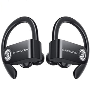 Wireless Bluetooth Earbuds, with built-in microphone and charging case, Bluetooth 5.0 deep bass HiFi stereo in-ear true wireless headset, auto-pairing Bluetooth headphones binaural call earphones
