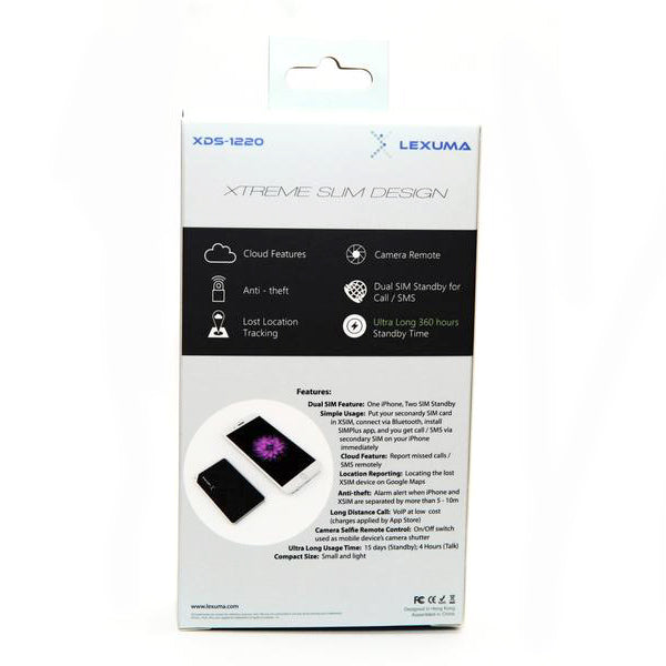 Lexuma XSIM – Bluetooth iPhone Dual SIM Adapter - GadgetiCloud
