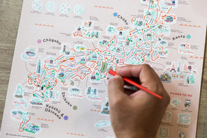 Japan Scratch Travel Map - Travel to Japan - GadgetiCloud