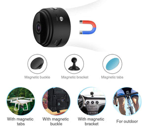 Mini 1080P Wireless Night Vision Security Camera with 150° Wide-Angle Lens by Lexuma - GadgetiCloud