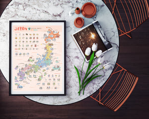 Japan Scratch Travel Map - Travel to Japan - GadgetiCloud