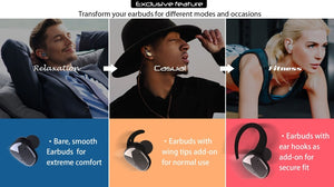Lexuma XBud2 Mini True Wireless In-Ear Stereo Bluetooth 5.0 Sports Earbuds [With Charging Case] - GadgetiCloud