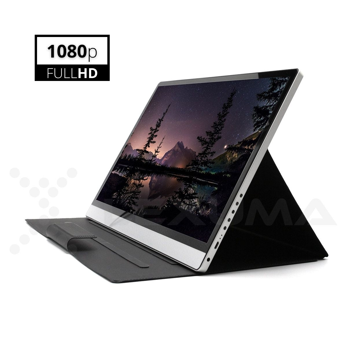 Lexuma XScreen 4K UHD Portable Monitor with 4K UHD touch screen perfect for dual monitor setting best portable monitor for watching video Netflix overall design