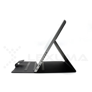 GadgetiCloud Lexuma XScreen Portable Monitor with 4K UHD touch screen perfect for dual monitor setting best portable monitor for watching video Netflix side view navigation