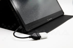 GadgetiCloud Lexuma XScreen Duo Portable Monitor with touch screen wireless connection Type-C HDMI connection 8000mAh built-in battery 15.6 inch 1920x1080 full HD IPS screen mobile phone connection VESA mounting holes dual-screen