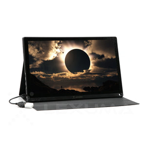 GadgetiCloud Lexuma XScreen Duo Portable Monitor with touch screen wireless connection Type-C HDMI connection 8000mAh built-in battery 15.6 inch 1920x1080 full HD IPS screen mobile phone connection VESA mount standard for working switch online learning 