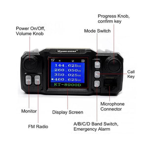 SURECOM KT-8900D mini color screen mobile radio - GadgetiCloud