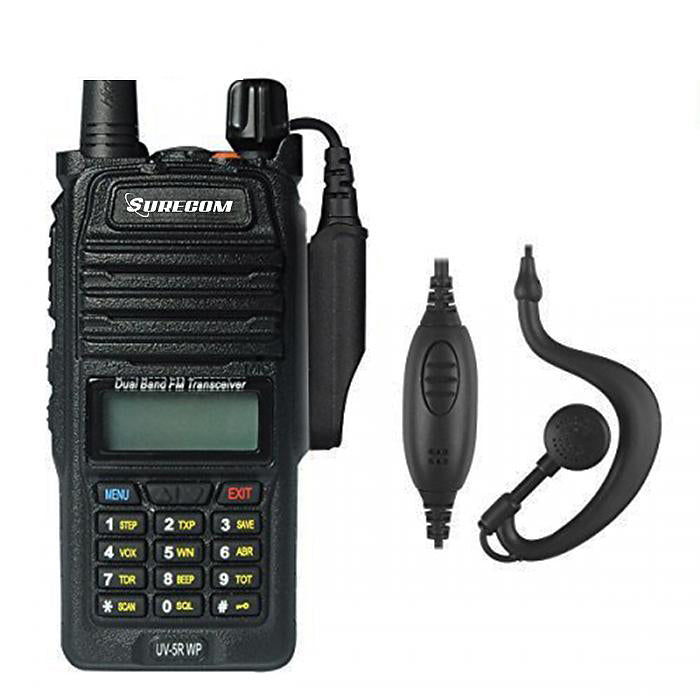 Surecom UV5RWP IP57 waterproof dual band radio - GadgetiCloud