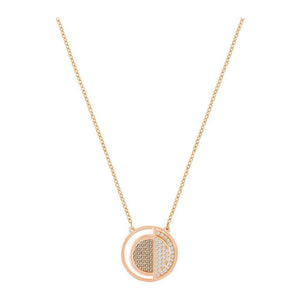 SWAROVSKI Hillock Round Pendant Rose Gold #5351082