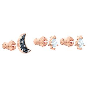 SWAROVSKI Symbolic Pierced Earrings set - Multi-colored & Rose-gold tone plated #5494353