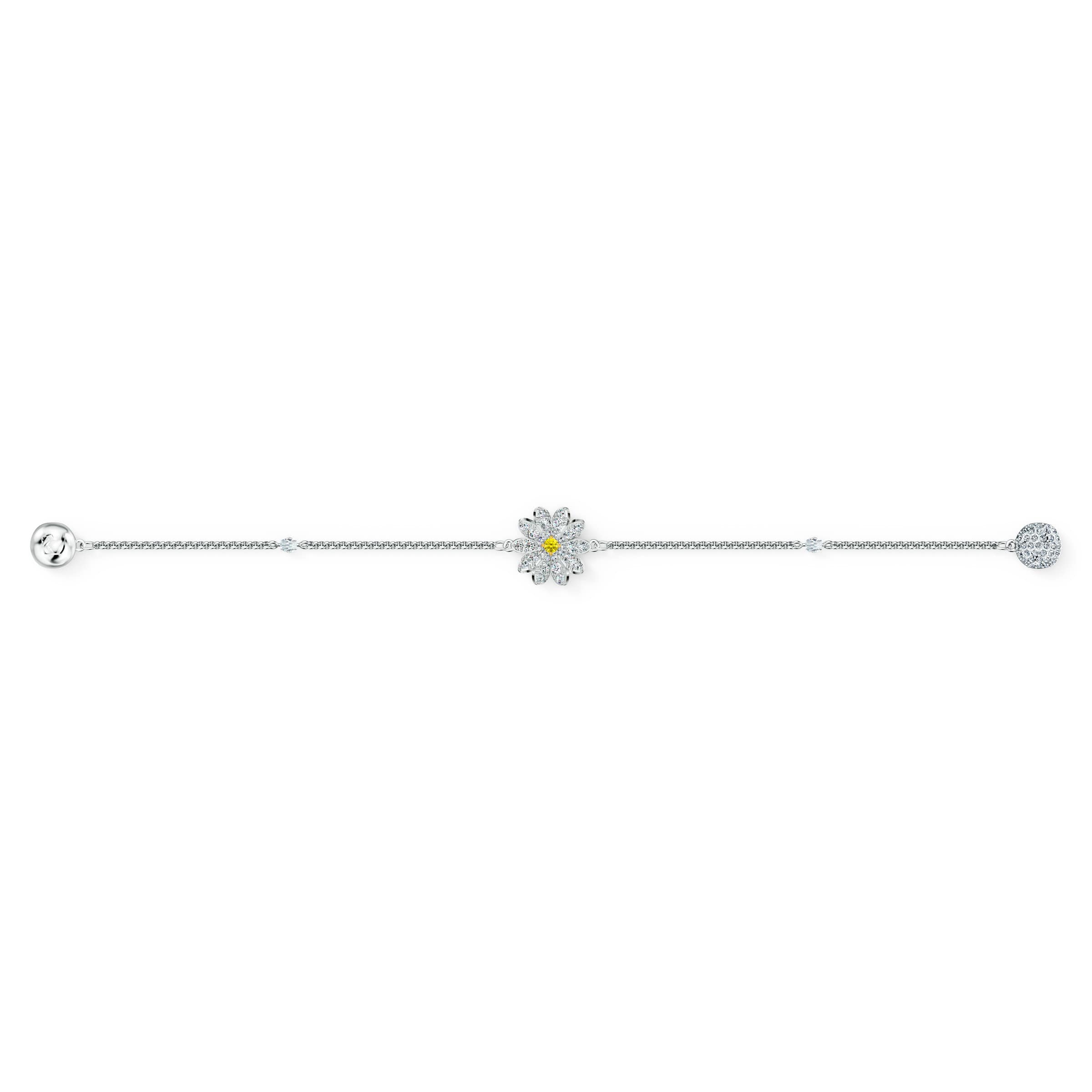 SWAROVSKI Remix Flower Strand White Bracelet - L Size #5535299