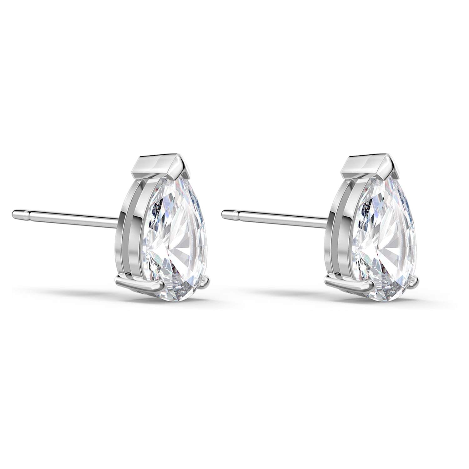 SWAROVSKI Attract Pear Stud Pierced Earrings - White #5563121