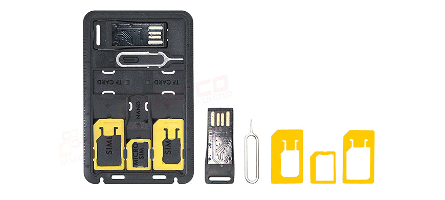Sim Card Case - Cool Black - GadgetiCloud