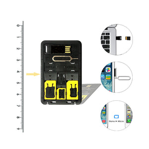 Sim Card Case - Cool Black - GadgetiCloud