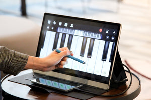Lexuma XScreen Plus 1080P Portable Monitor with touch screen perfect for dual monitor setting best portable monitor for watching video Netflix overall design airplay smartview tv monitor youtube smartview netflix money heist portable monitor elearning tools online teaching gadgets online conference piano games