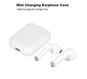 Wireless Earbuds, your true Bluetooth 5.0 stereo wireless headset, with charging case and built-in microphone, suitable for mobile phone/sports/gym/work, mini Hi-Fi in-ear stereo waterproof earphones