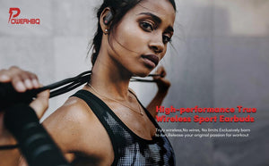 PowerHBQ True Wireless Bluetooth Sports Earbuds [With Charging Case] - GadgetiCloud