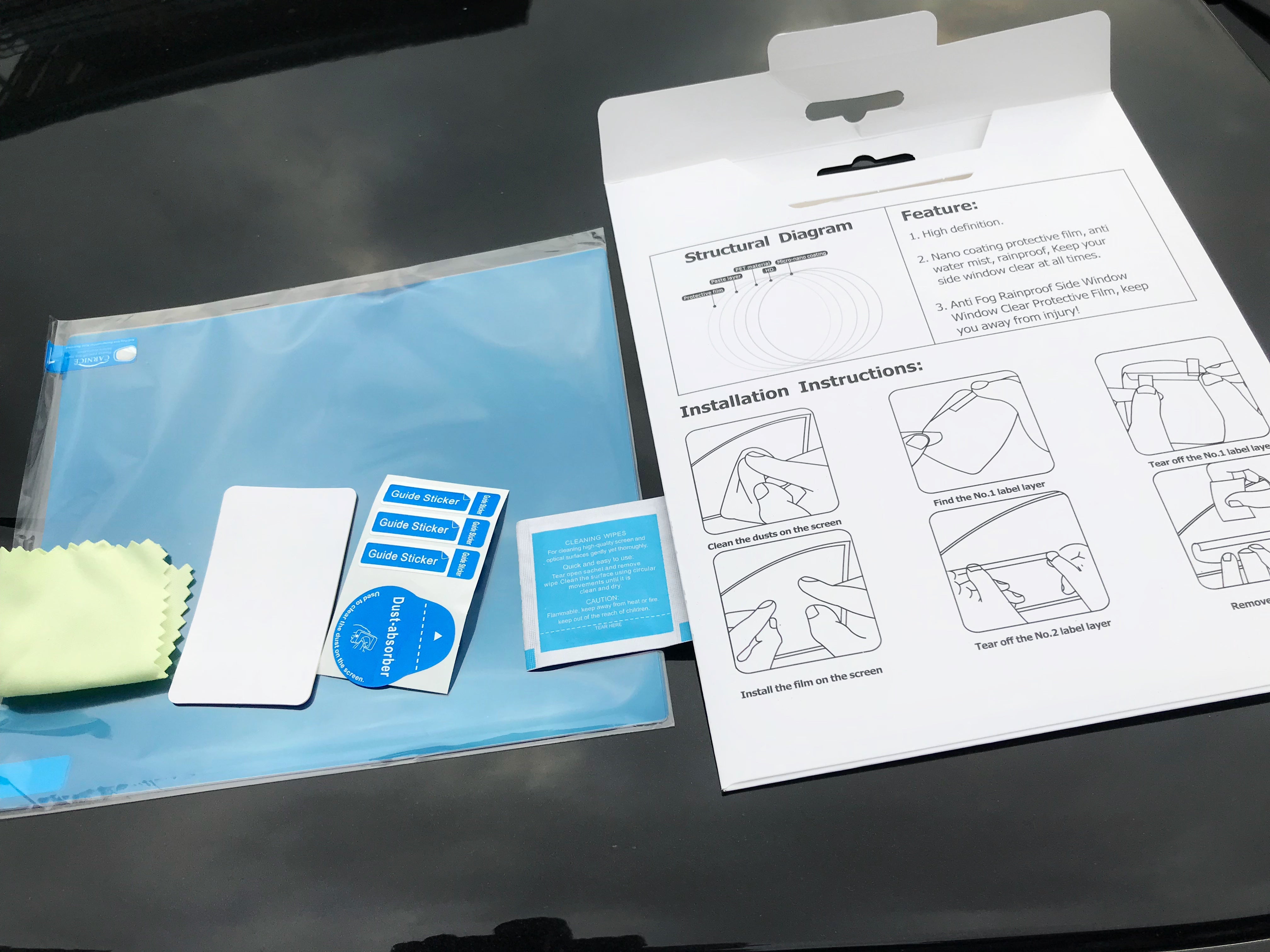 Protective Side Window Rainproof Film (2pcs/package) - GadgetiCloud