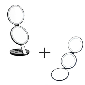 LED Lighted Beauty Makeup Mirrors COMBO - GadgetiCloud