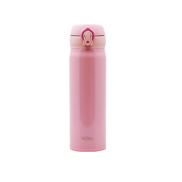 膳魔師Thermos JNL-504系列進口不鏽鋼便攜保溫水壺 - 五色可選（白/黑/粉/紅/藍）Products Thermos JNL-504 Stainless Steel Portable Insulated Water Bottle (Pink) Front View